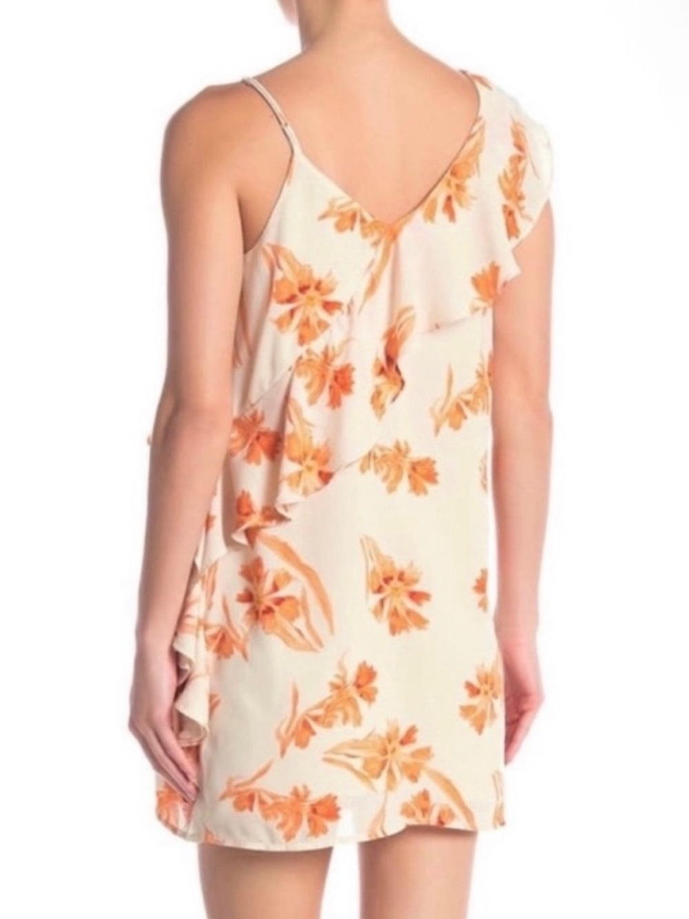 COLLECTIVE CONCEPTS FLORAL PRINT RUFFLE MINI DRESS - Picture 5 of 7